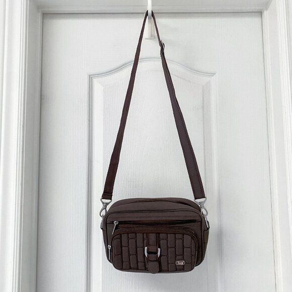 Lug - Carousel - Brown Quilted Crossbody Multi Pocket Bag - Picture 4 of 8